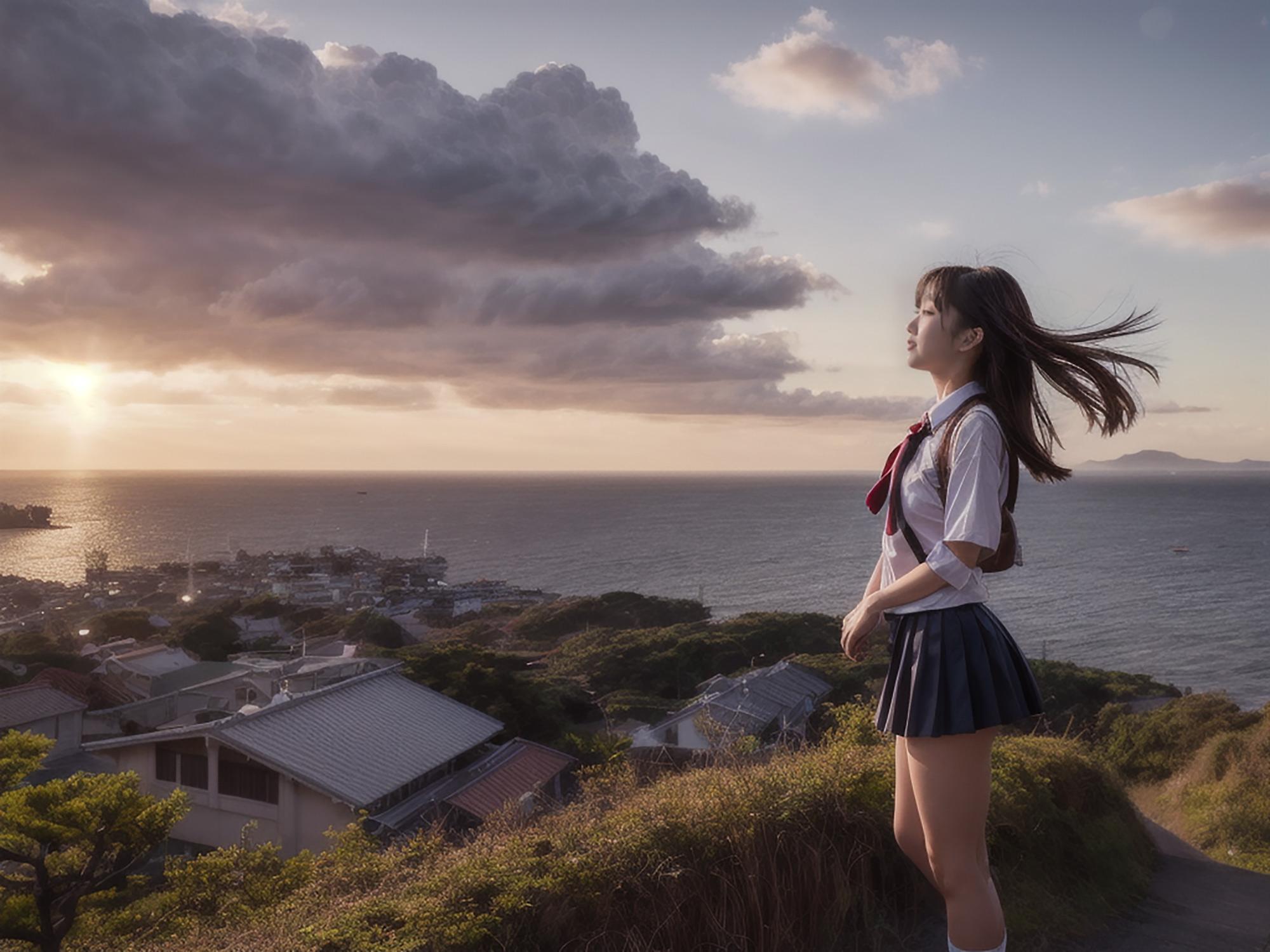 海の見える丘