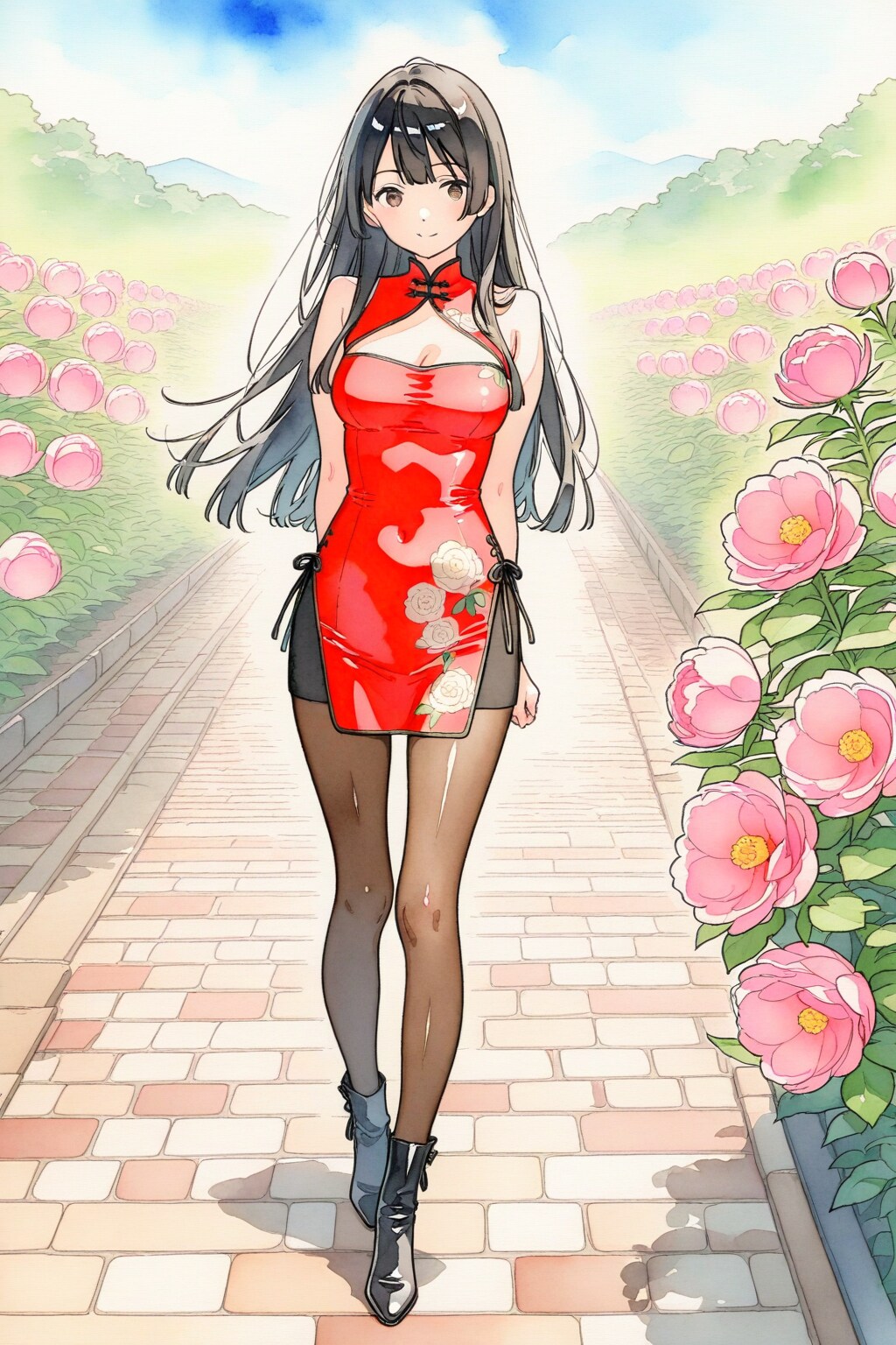 牡丹園の旗袍嬢