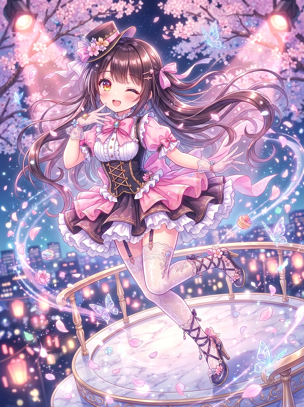 宵桜絢爛飛翔