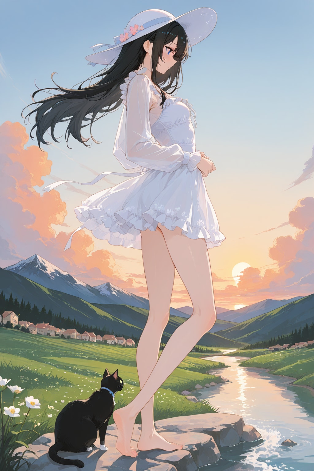高原で避暑