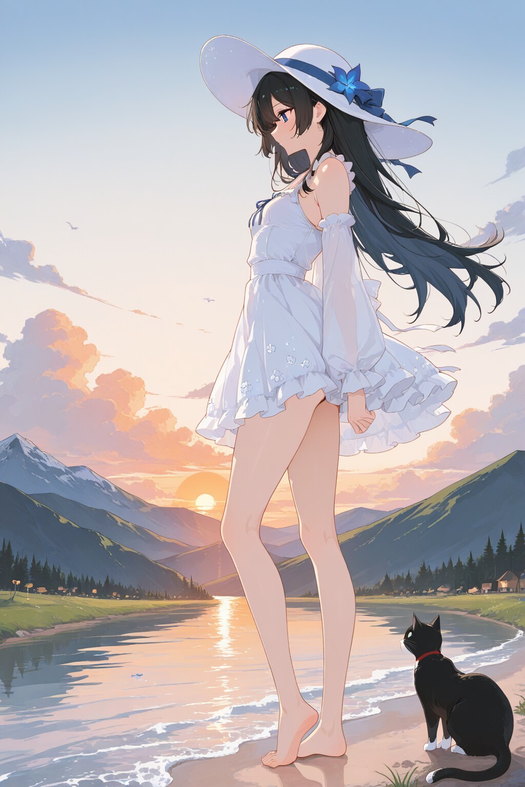 高原で避暑