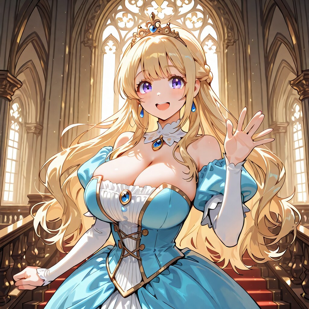 ようこそ。お城へ。楽しんでいってくださいね。
