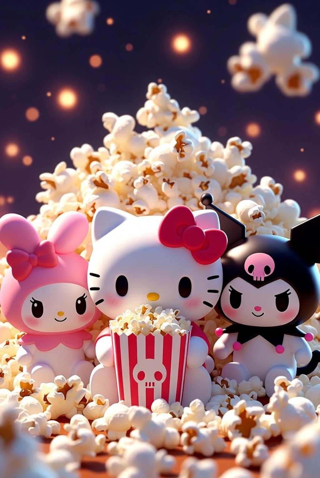 Hello Kitty & My melody & Kuromi