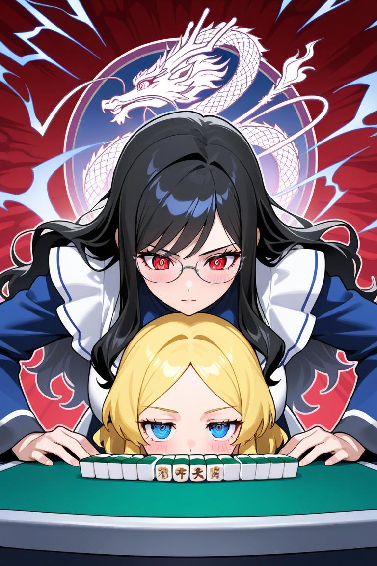 麻雀二人羽織り | の人気AIイラスト・グラビア