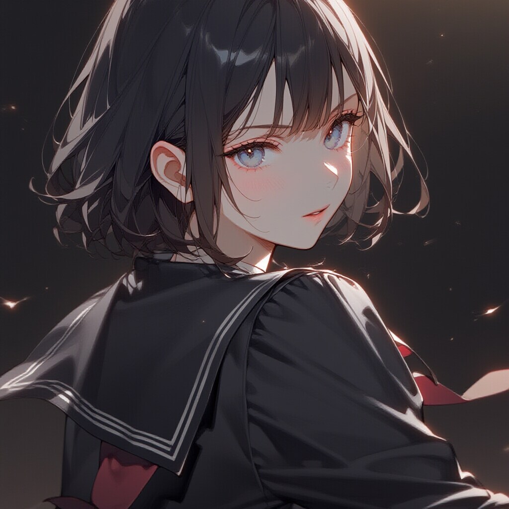 黒髪少女