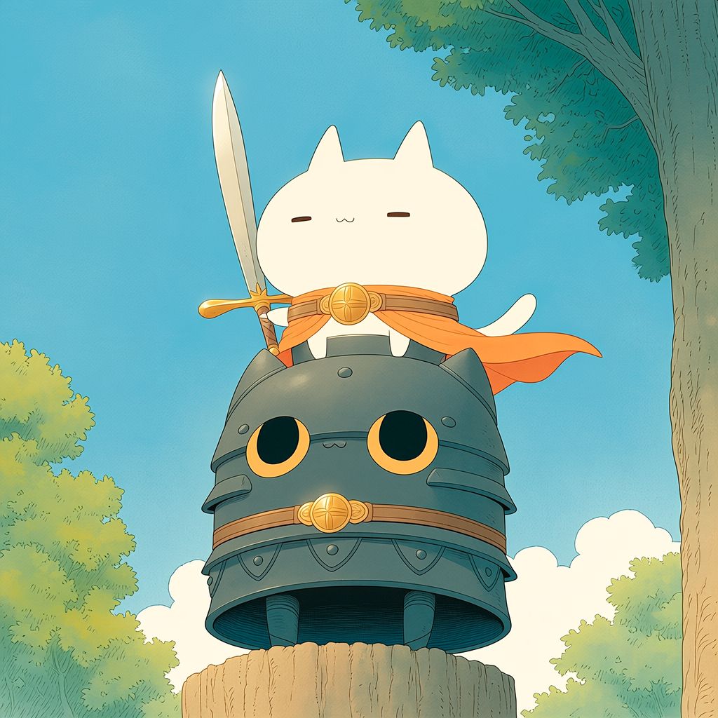 nijiの国の猫騎士 | の人気AIイラスト・グラビア