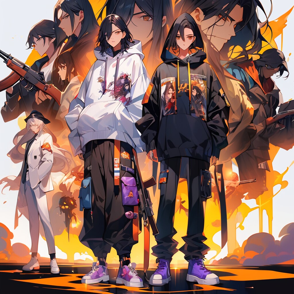 生存サバイバルで協力する双子 | の人気AIイラスト・グラビア