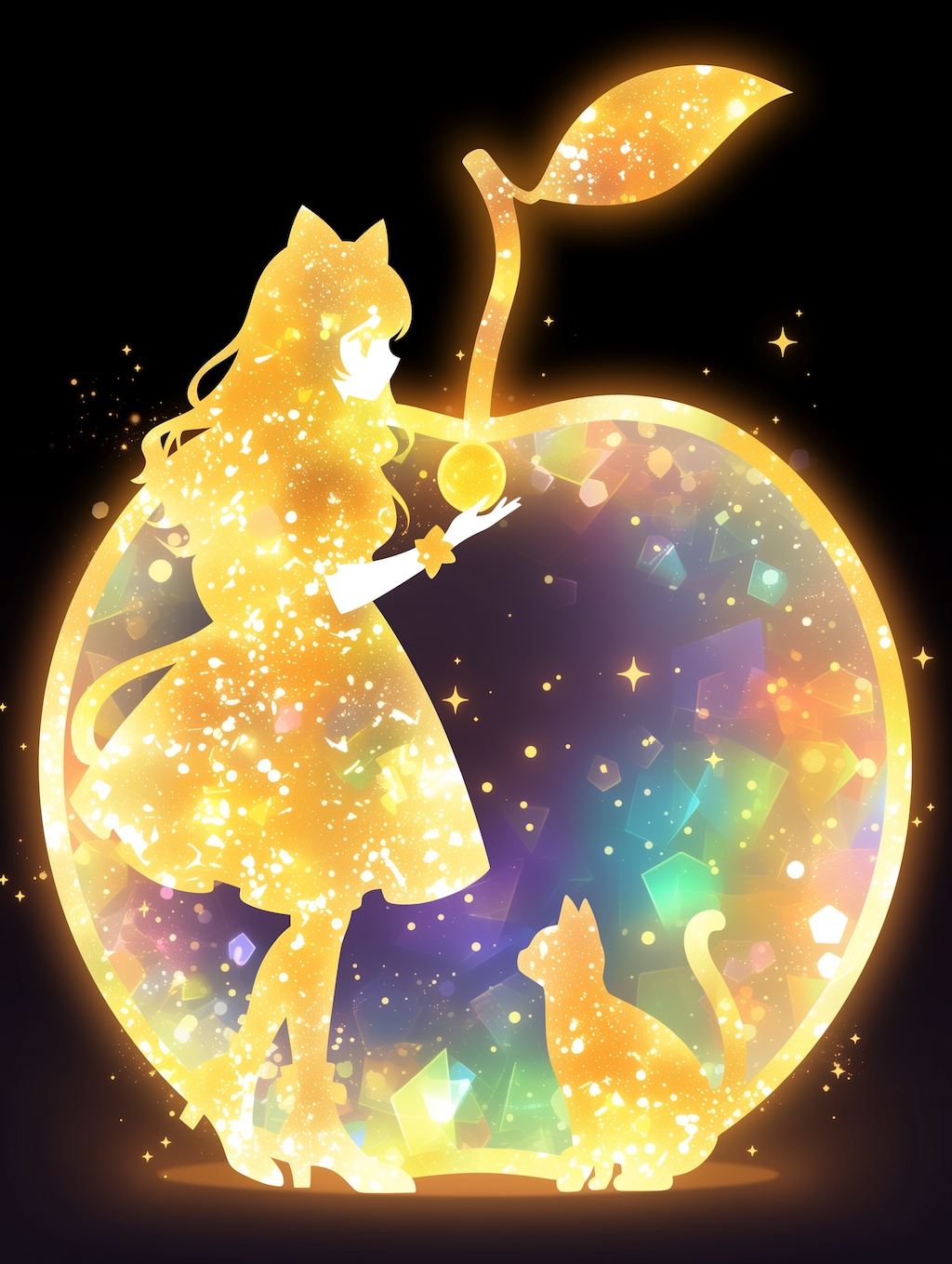 ミカンと猫と猫耳少女