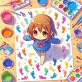 足跡アートに挑戦 2枚目