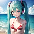 ミクさんで覚えておくビキニの柄② 6枚目