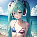 ミクさんで覚えておくビキニの柄② 4枚目