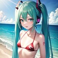 ミクさんで覚えておくビキニの柄② 10枚目