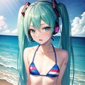 ミクさんで覚えておくビキニの柄② 7枚目