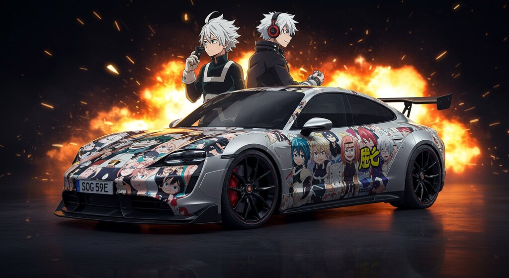 僕のヒーローアカデミアポルシェタイカン痛車