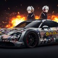 僕のヒーローアカデミアポルシェタイカン痛車 3枚目