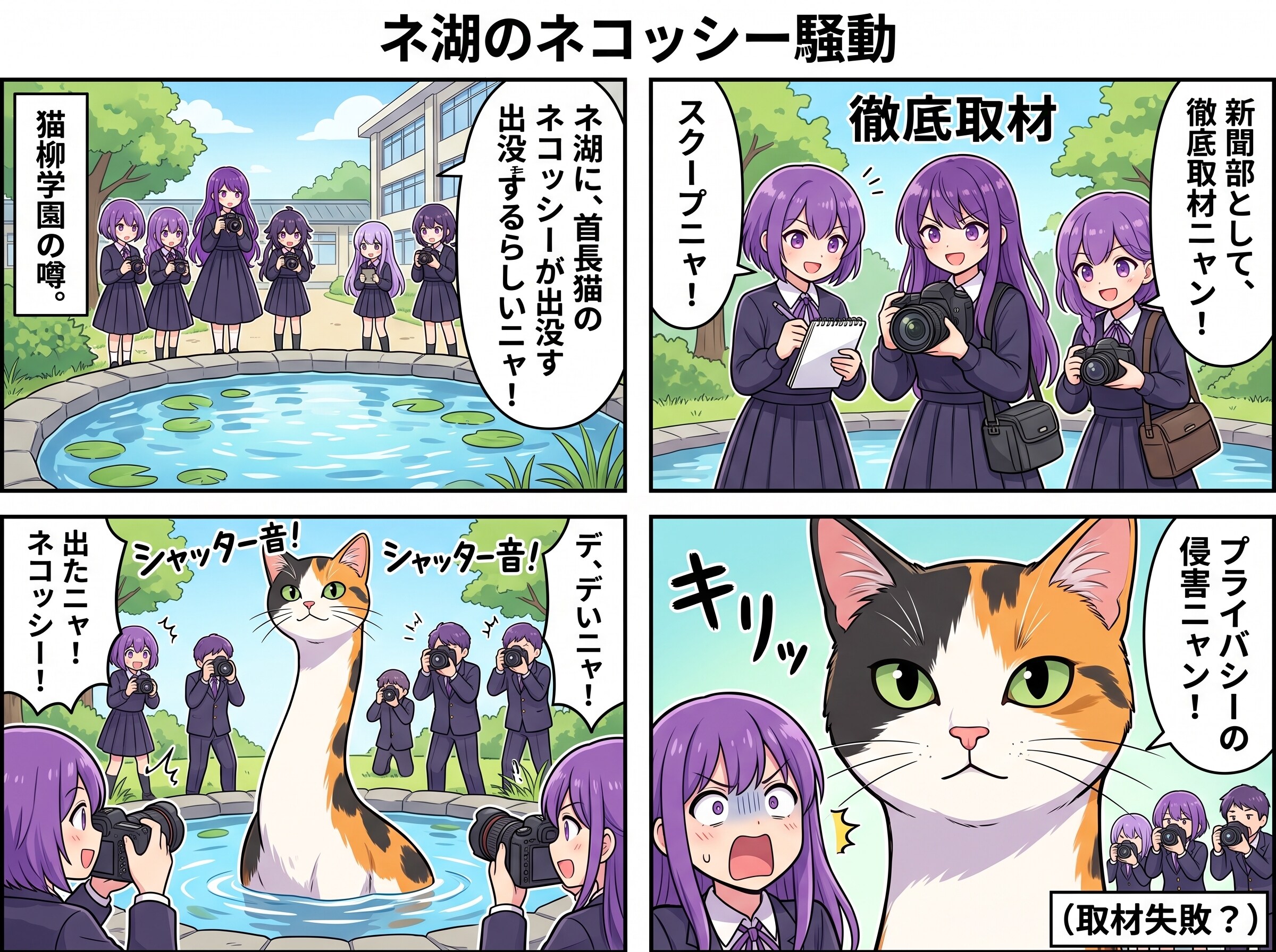 ネ湖のネコッシー騒動 | の人気AIイラスト・グラビア