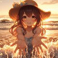 夕暮れまで彼女といっしょに水遊び 3枚目
