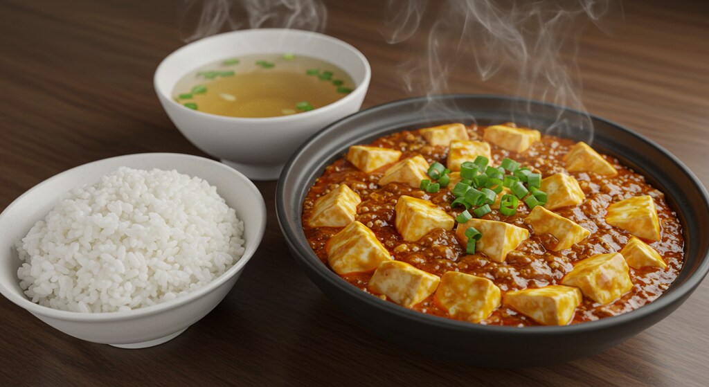 深夜食堂の麻婆豆腐セット