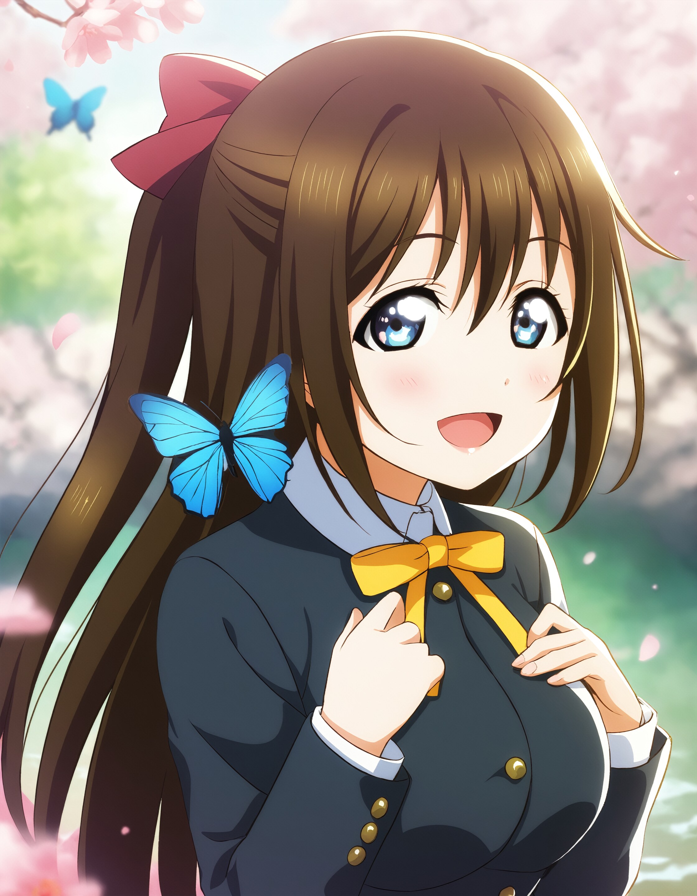 桜と蝶