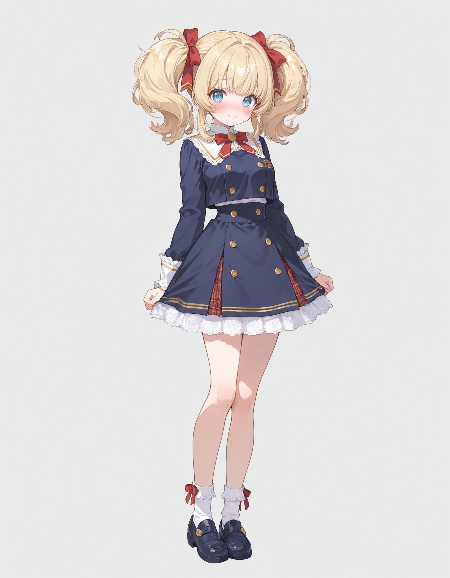 ふんわりツインテのブレザー少女