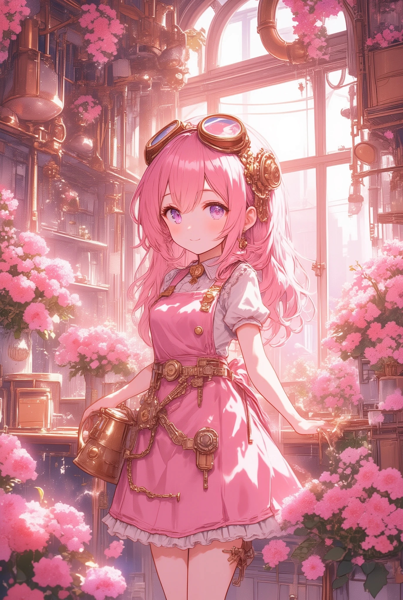 スチームピンクなお花屋さん | の人気AIイラスト・グラビア