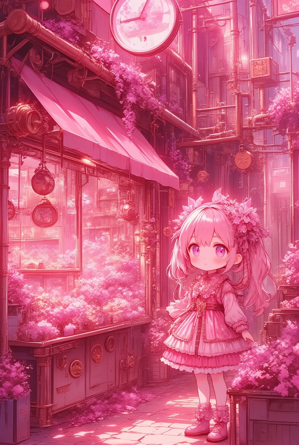 スチームピンクなお花屋さん