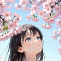桜と少女 7枚目