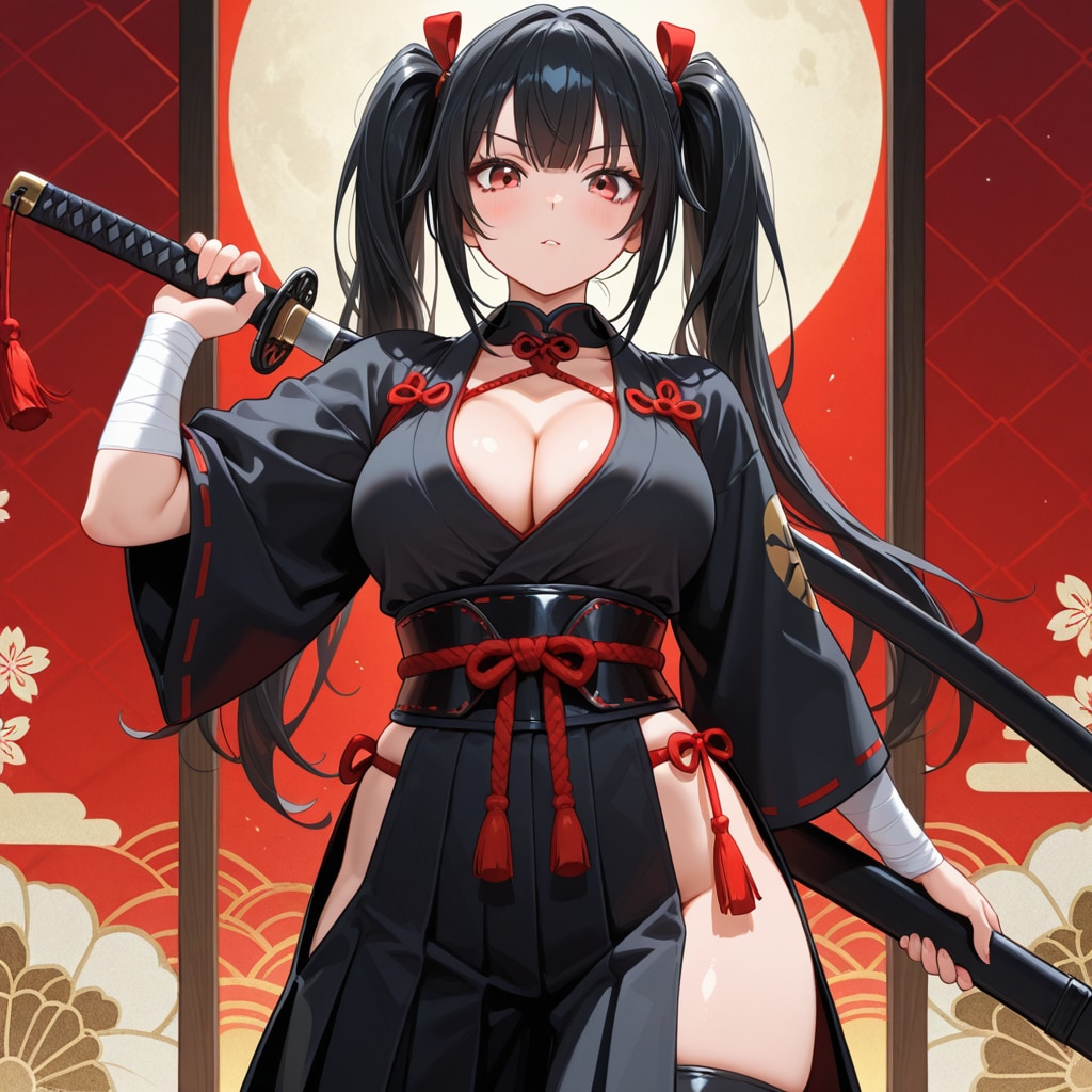 サムライツインテール | の人気AIイラスト・グラビア