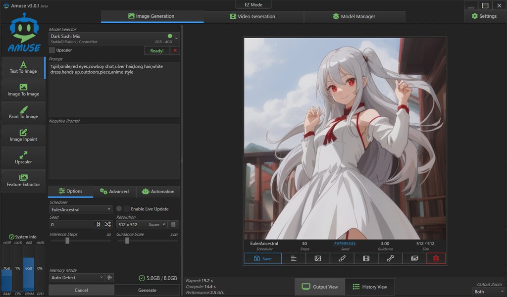stable diffusion Amuse 3.0を使ってみた感想