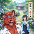 紫陽花に赤の王 3枚目