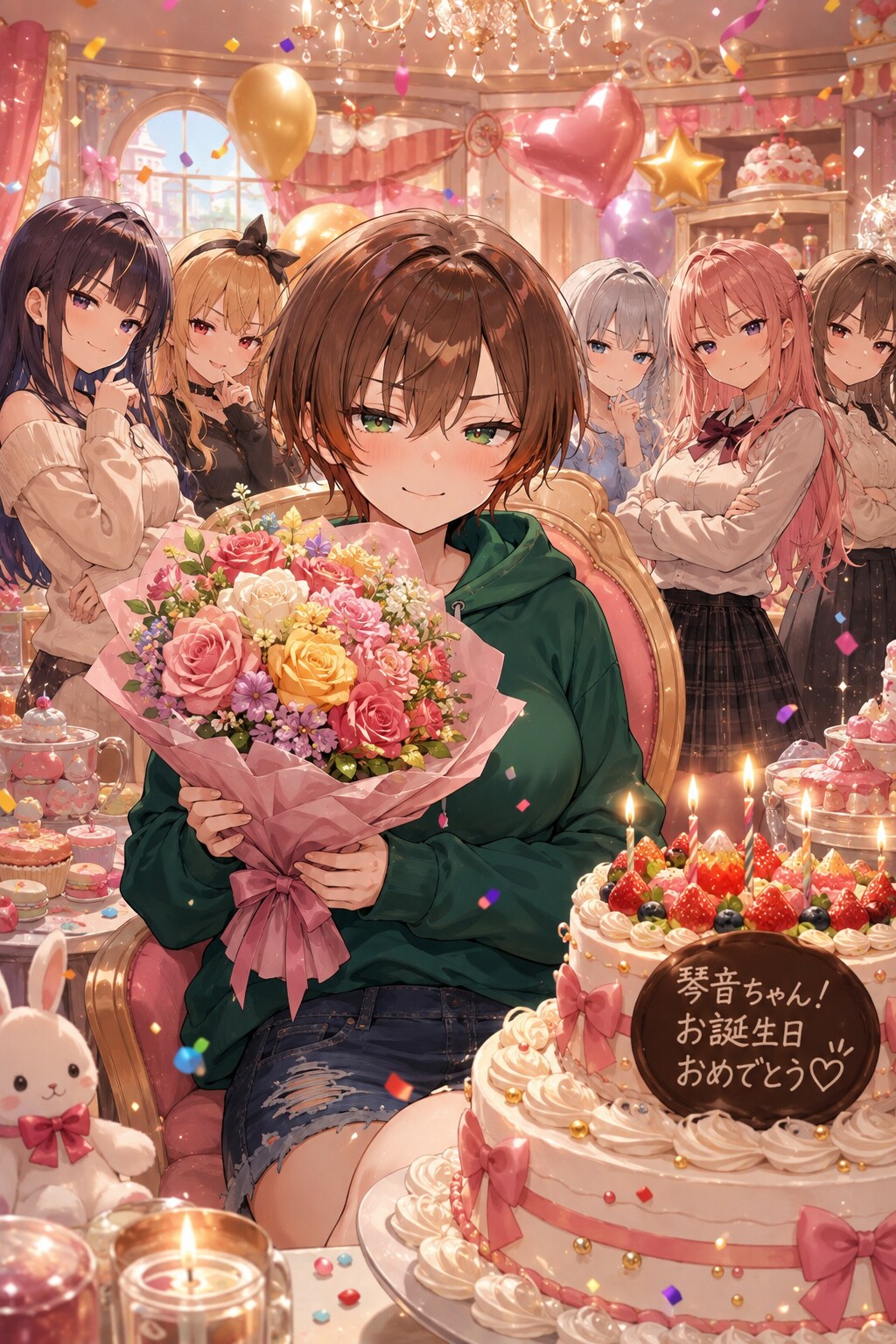 7・8月誕生日FA 琴音ちゃんお誕生日おめでとうございます🎉 | の人気AIイラスト・グラビア