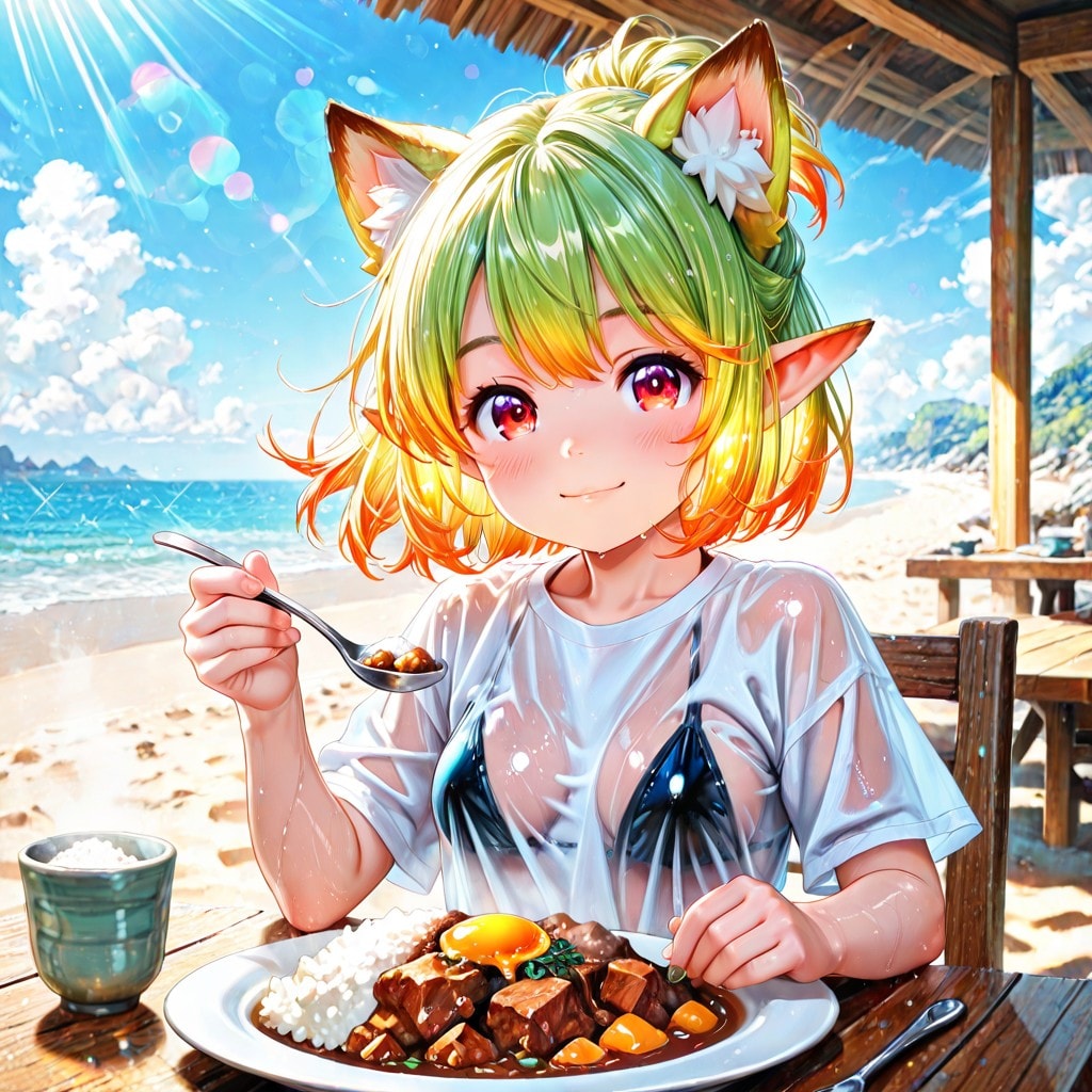 7枚）海の家カレー