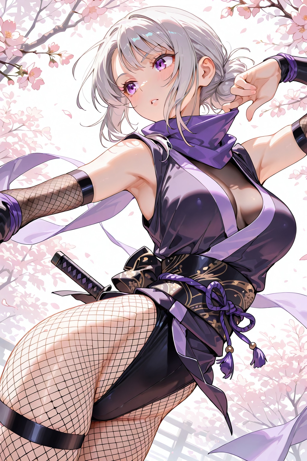 (1247)銀髪ちゃん忍者