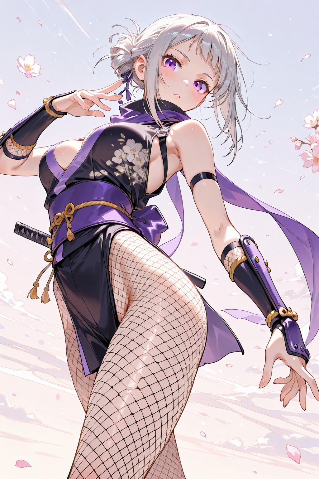 (1247)銀髪ちゃん忍者