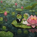 睡蓮の葉の上で 2枚目