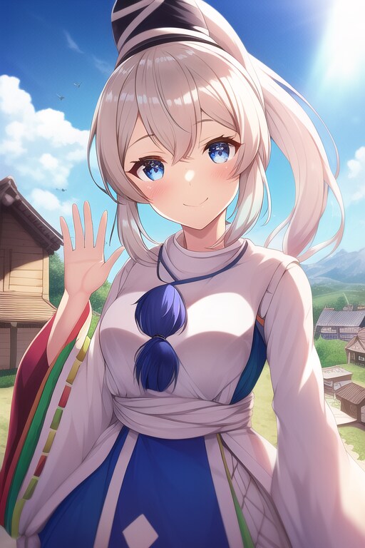 手を振ってくれる布都ちゃん