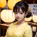 日本の祭りを楽しむ綾乃 5枚目