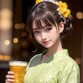 日本の祭りを楽しむ綾乃 8枚目