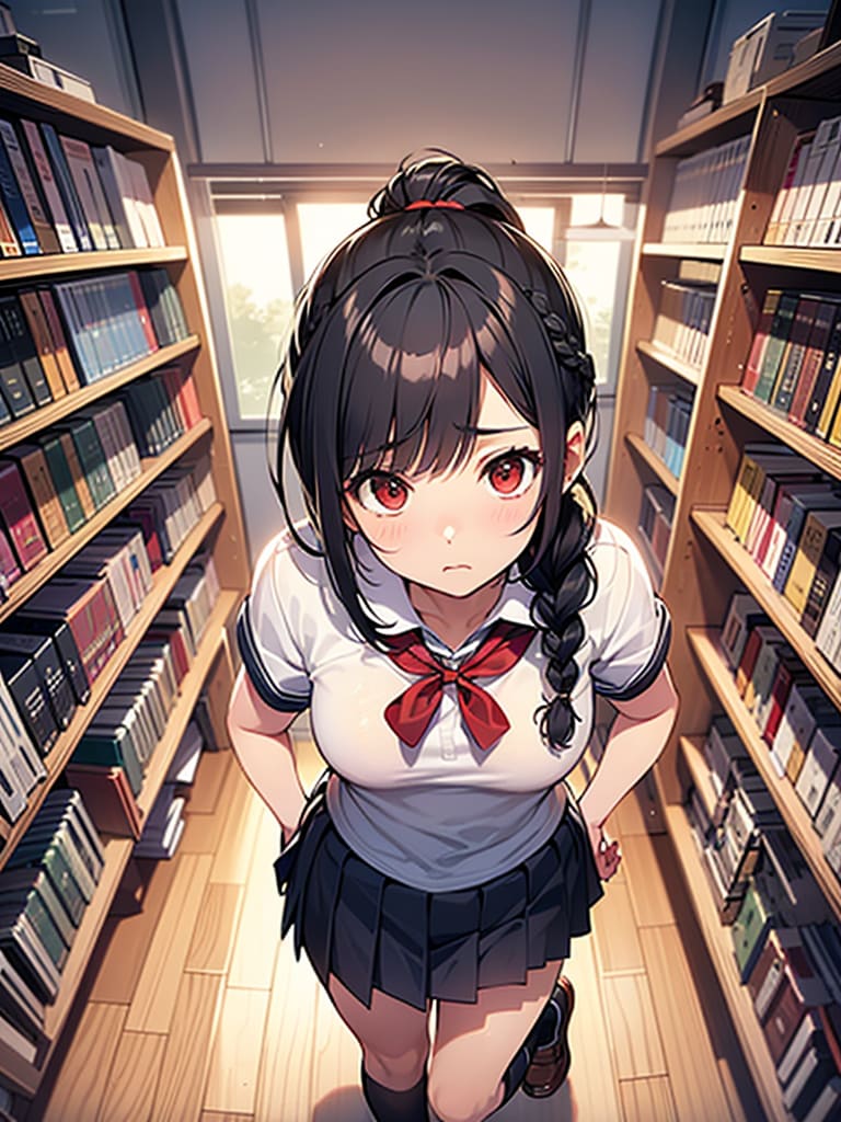 見上げる
