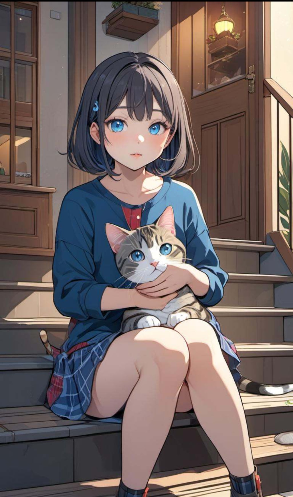 猫を膝に抱いて過ごす夜