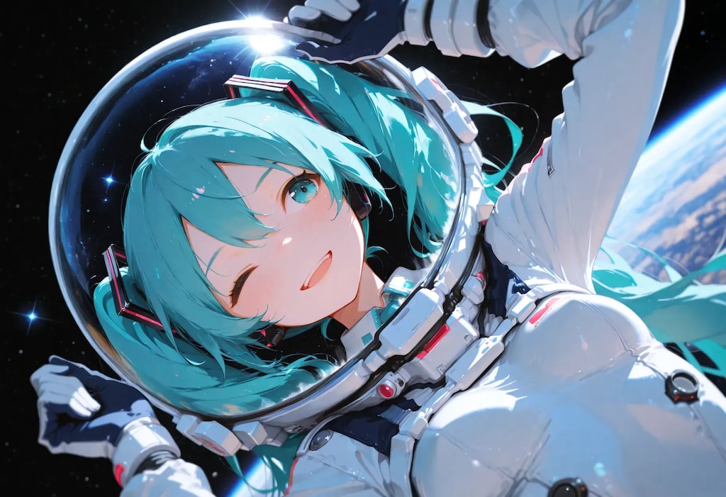 ミクさん、ソラ（宇宙）へ