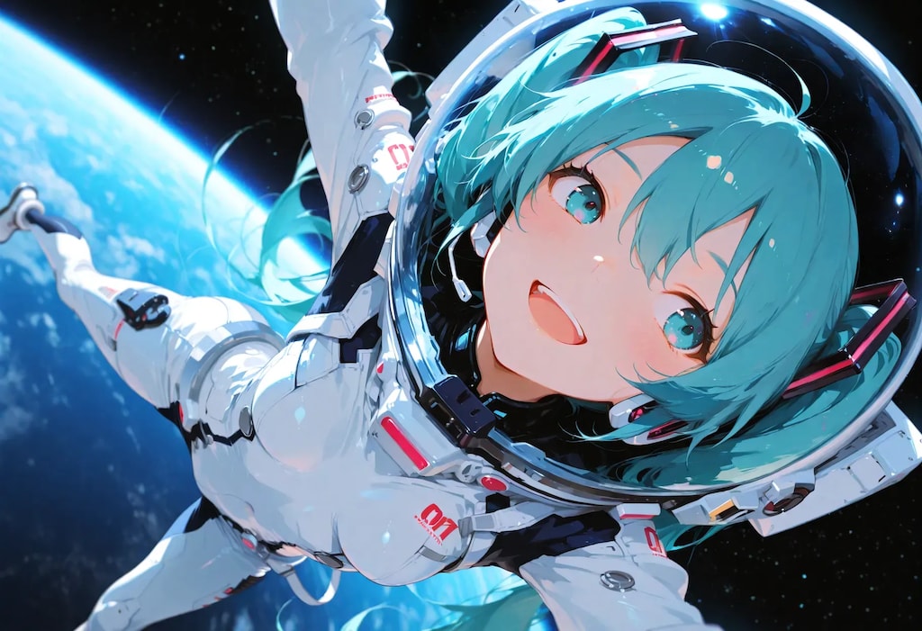 ミクさん、ソラ（宇宙）へ