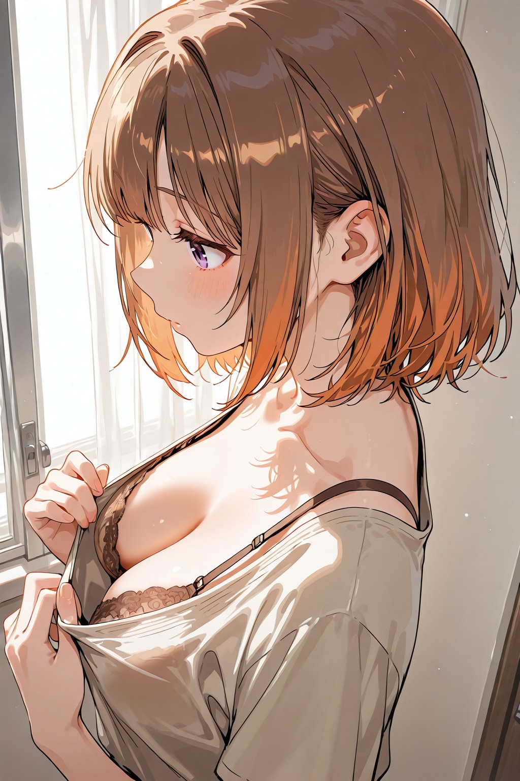 胸チラ036