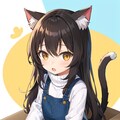 初めてのちびキャラなごちゃん🐈💛 2枚目