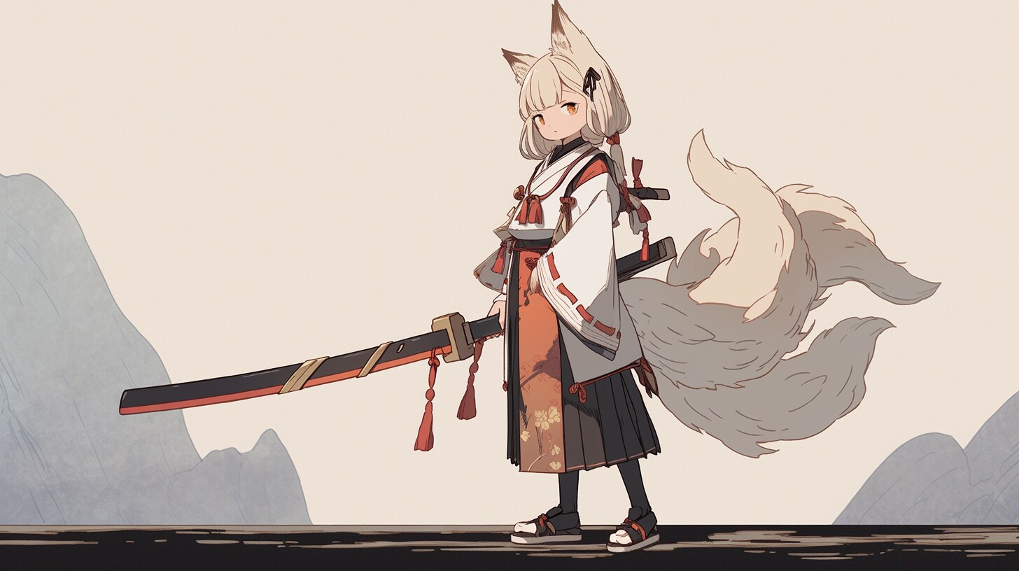 狐の獣人剣士