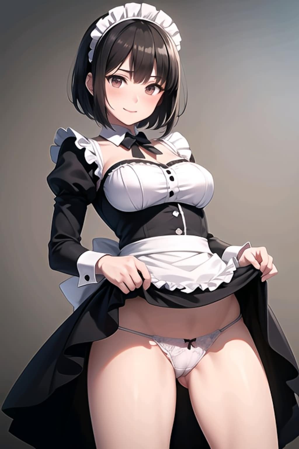 黒髪のメイドちゃん（R-15ver.）