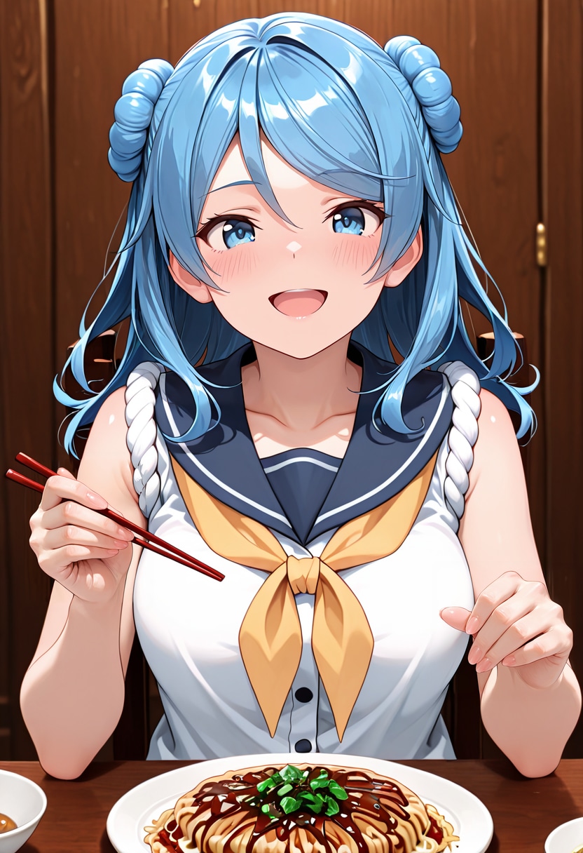 おかわりもあるけぇ いっぱいたべんさい♥