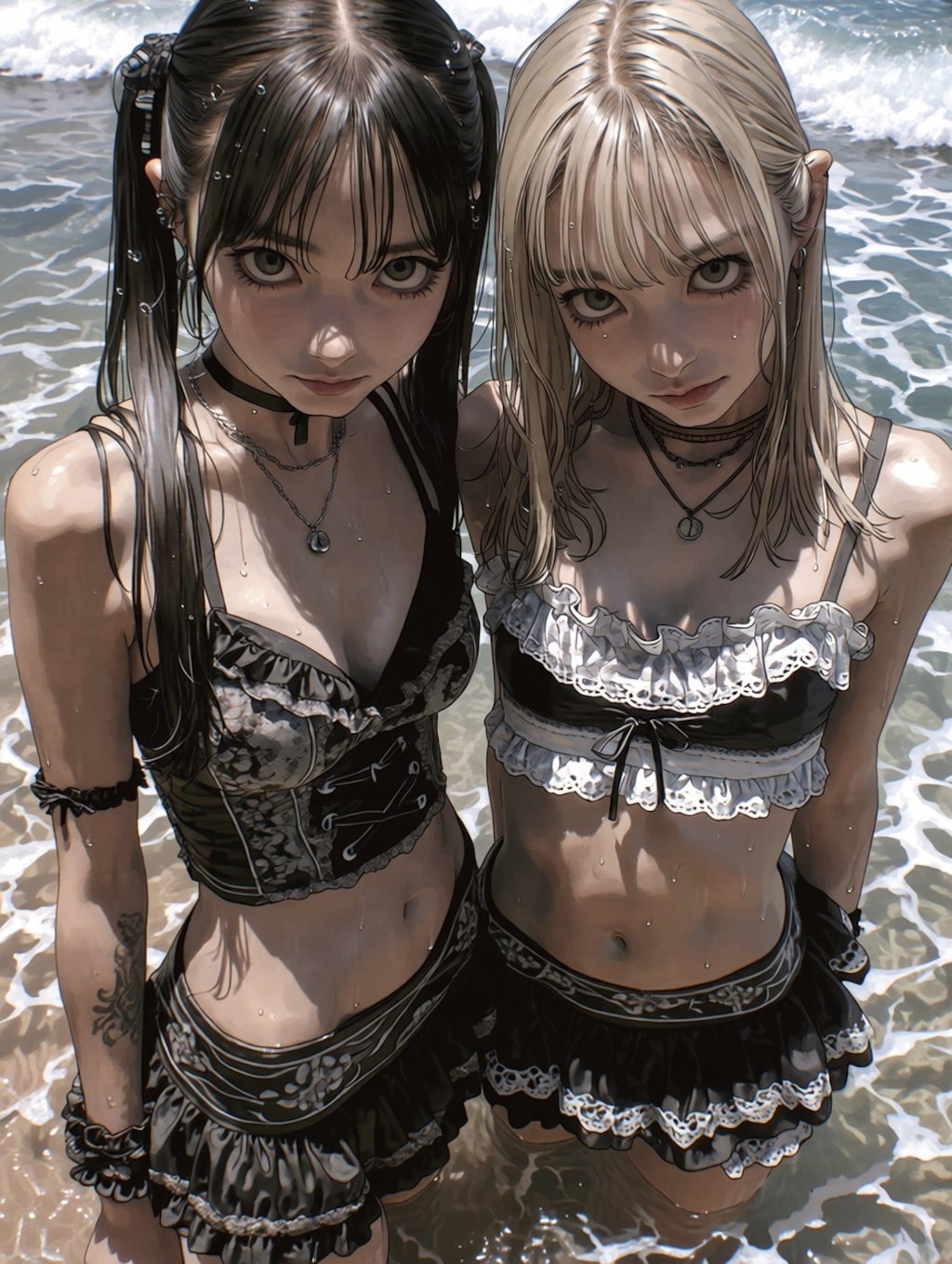 ゴスロリ、海に行く