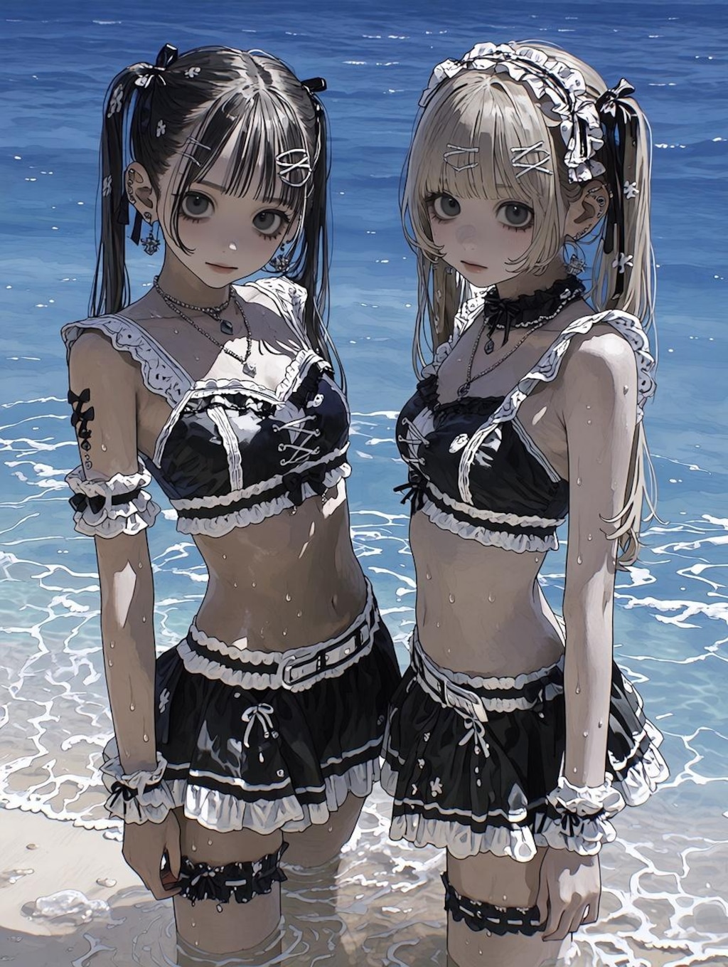 ゴスロリ、海に行く