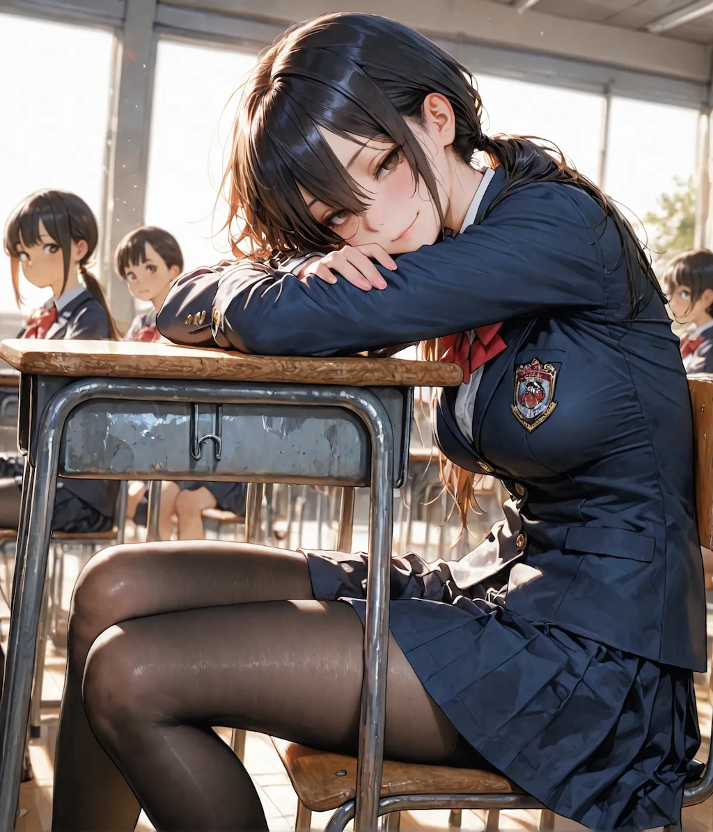 いつも教室の隅っこで目立たないあの子🤔